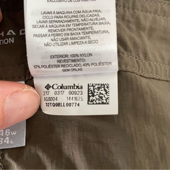 NWT Men’s Columbia 46/34 Convertible Lightweight Pant Moisture Wicking UPF 50 - Picture 10 of 13